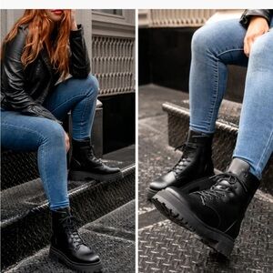 Thursday Boot co. Dolce Women’s Black Combat Boots